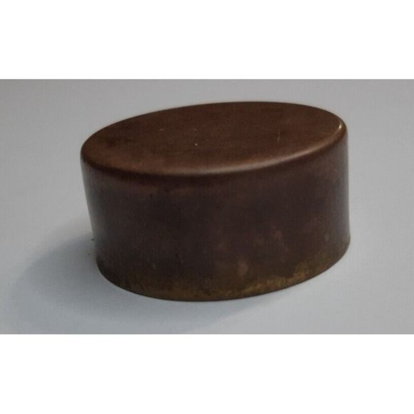 Vintage Brass Pill Box With Mother Of Pearl Inlay Design - Picture 6 of 14